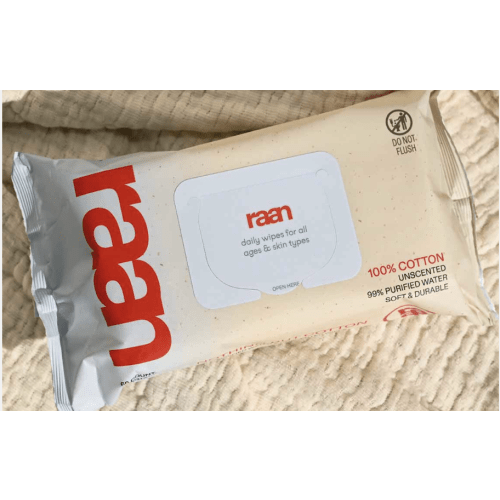 raan | 100% Cotton Baby Wipes – Unscented, EWG Verified