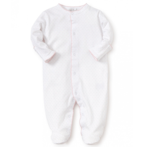 Pink Polka Dot Footie