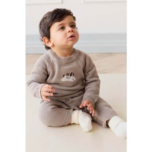 Theo Knit Onepiece - Tweed Sasha Puppy