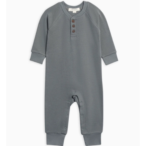 Crosby Waffle Knit Henley Romper