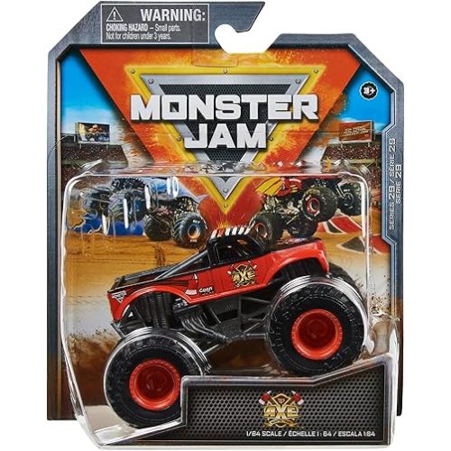 Monster Jam, Official Axe Monster Truck, Die-Cast Vehicle, 1:64 Scale, Kids Toys for Boys Ages 3 and up