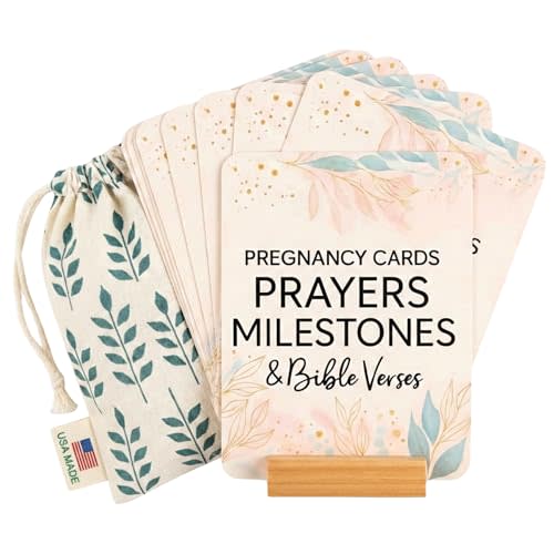Trimester Pregnancy Must Haves - Essential Gift Set for First Time Moms, Healthy Pregnancy, Prayer Cards for Pregnant Women, Mama to Be, Expecting Parents Unique Gifts, Early Pregnancy Reveal