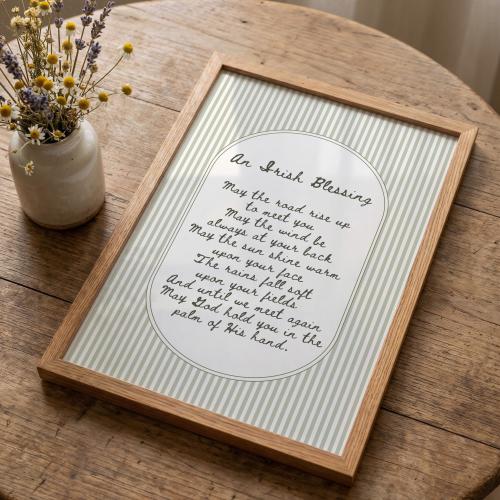 Irish Blessing Print | May The Road Rise Up To Meet You