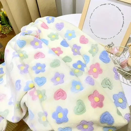 1 cozy infant blanket colorful floral print polyester - Temu