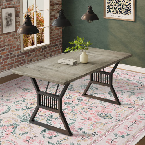 Winston Porter Washable Area Rug, Boho Floral Soft Rugs for Living Room, Non Slip Low Pile Carpet for Bedroom, Dining Room, Nursery, Hallway, Pink & Reviews | Wayfair