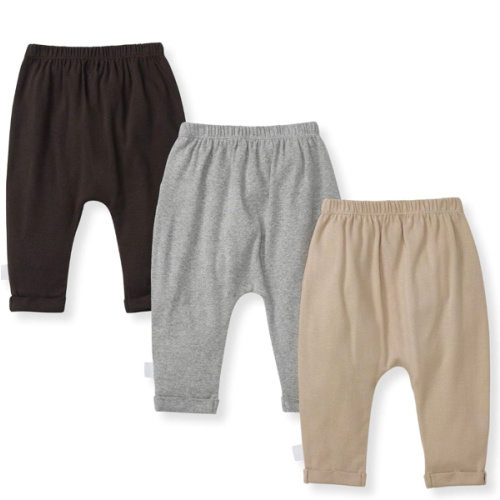 Burt's Bees Baby Unisex Knit Jogger Pants, 3-Pack Baby Sweatpants, 100% Organic Cotton Infant Bottoms