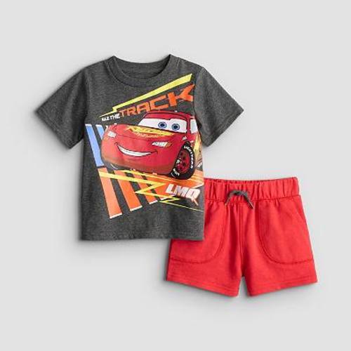 Baby & Toddler Boy Disney / Pixar's Cars Lightning McQueen 2-Piece T-Shirt & Shorts Set