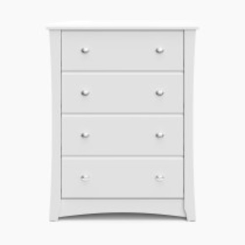 Storkcraft Crescent 4 Drawer Chest - White