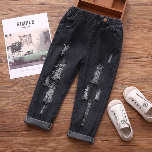 PatPat Baby / Toddler Boy Fashion Ripped Jeans