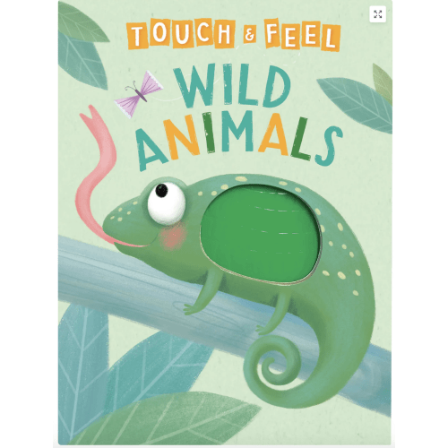 Wild Animals: A Touch and Feel Book - Children's Board Book - Educational