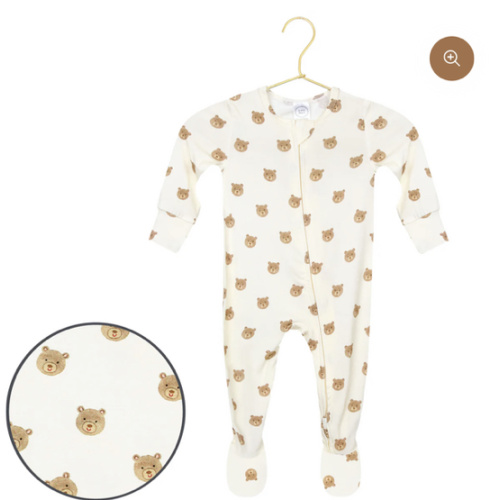 Teddy Zipper Footies