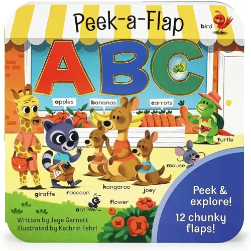 Peek-a-Flap ABC - Lift-a-Flap Board Book for Curious Minds and Little Learners; Toddlers & Kids Early Learning Alphabet Book from A to Z
