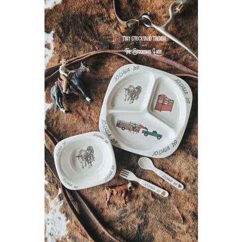 Let's Go Roping Dinner Set