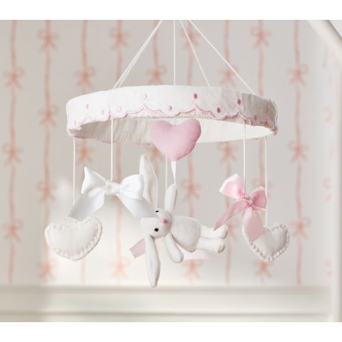 Sweetheart Bunny Musical Crib Mobile | Pottery Barn Kids