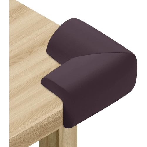 8 Pack Corner Protector for Baby, Heavy-Duty Soft Rubber Foam Furniture Corner Bumper Guards, Child Safety Furniture Bumper, Adhesive Pre-Taped Corner Protectors,Soft Sponge Table Corners, Brown