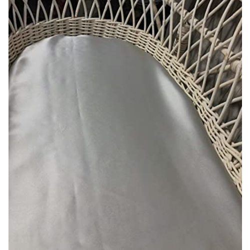 Silk Bassinet Sheets for Baby, 100% Mulberry Silk Fitted Sheet, Great for Baby Hair Soft Silky Sheet for Bassinet Pad Mattress for Newborn and Infant (Grey, 32"x16"x4")