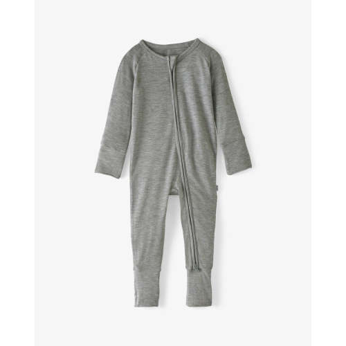 Heather Gray Zippy, 3-6 Months