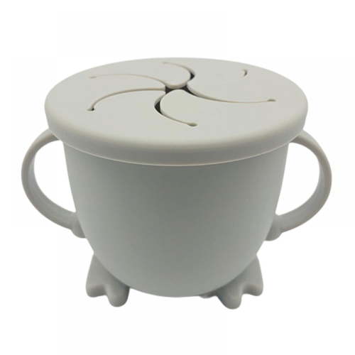Snack Cup Silicone Snack Container Reliable Toddler Snack Food Catcher Spill-Proof Cup with Handles Toddlers Baby