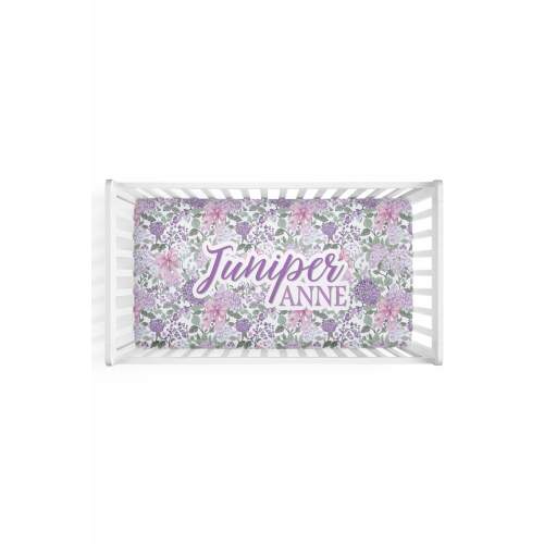 Personalized Crib Sheet | Lavender Lullaby