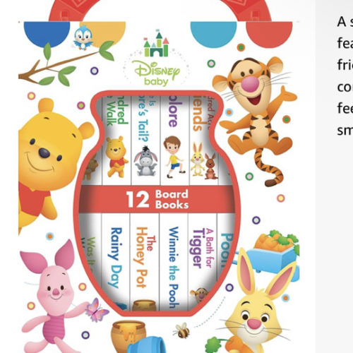 Disney Baby: Winnie the Pooh - My First Library - 12 Board Book Set - First Words, Counting, and More! - PI Kids