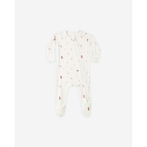 Bamboo Zip Footie || Winter Wonderland – Quincy Mae