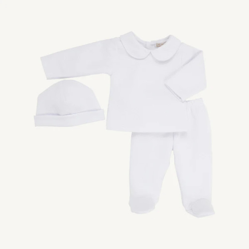 Hart's Hold Me Set (Pima Jacquard) - Worth Avenue White