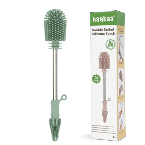 Haakaa Silicone Cleaning Brush for Baby Bottles and Crevices
