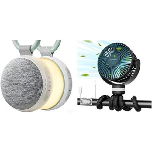 Momcozy Portable Stroller Fan and Portable Sound Machine