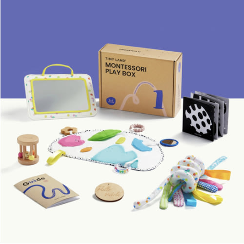Tiny Land® Montessori Toys for Newborns (0–3 Months)