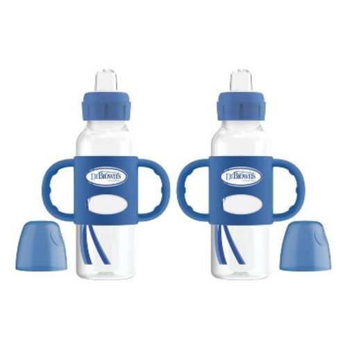 Dr. Brown's Narrow Neck Sippy Bottle with Handles - 2pk