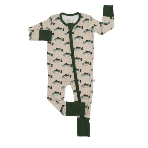 Boys Bass Double Zipper Romper