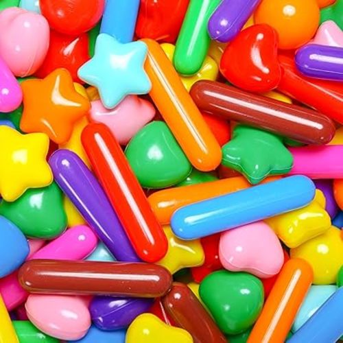 STARBOLO Ball Pit Balls for Toddlers - Colorful 100 Ball Pit Balls Crush Proof Plastic Toy Balls for Toddlers Ball Pits, Ball Pit Play Tent, Baby Pool Water Toys(Rainbow Colors)