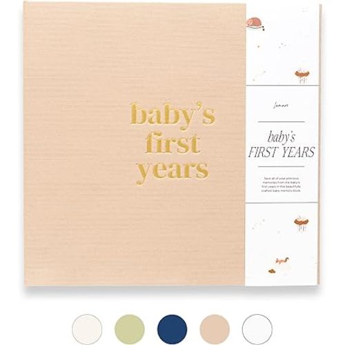 Lamare Baby First Year Book – Baby Memory Book for Girls & Boys - Baby Milestone Book from Pregnancy to Childhood – Cute Baby Book Keepsake Gift