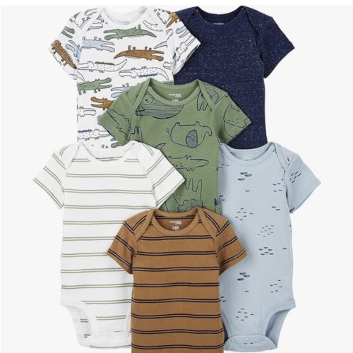 Simple Joys by Carter's Baby Boys 6-Pack Short-Sleeve Bodysuit