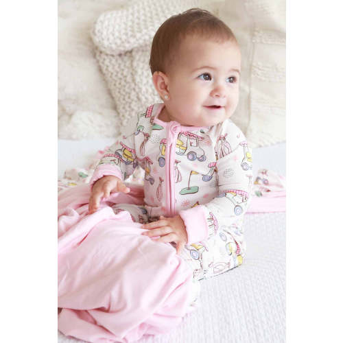 Country Club Cuties Convertible Zip Romper | Pink