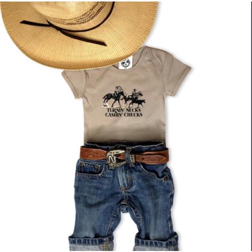 Turnin' Necks Cashin' Checks Onesie – Cowkid Clothing Company