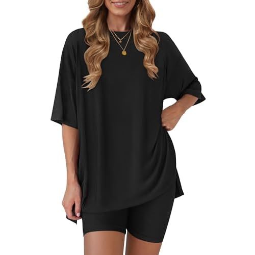 RUBZOOF Women 2 Piece Lounge Sets Summer Outfits Shorts Set