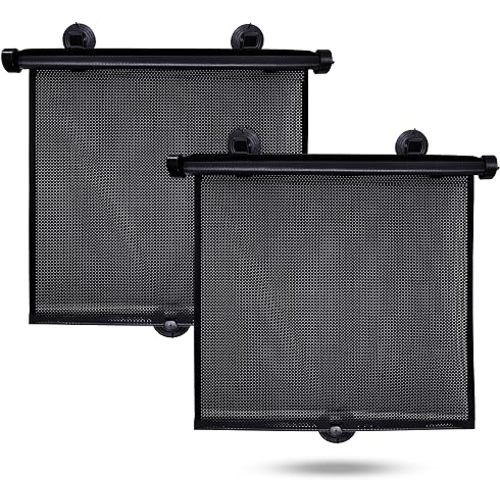 EcoNour Car Window Shades for Baby (2 Pack) Side Sunshade, Sun Visor