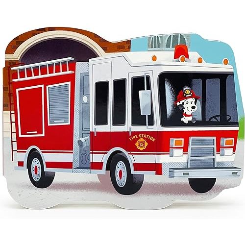 How Fire Trucks Work - Children's Shaped Board Book for Little Red Firetruck Engine Lovers Board book – December 5, 2023