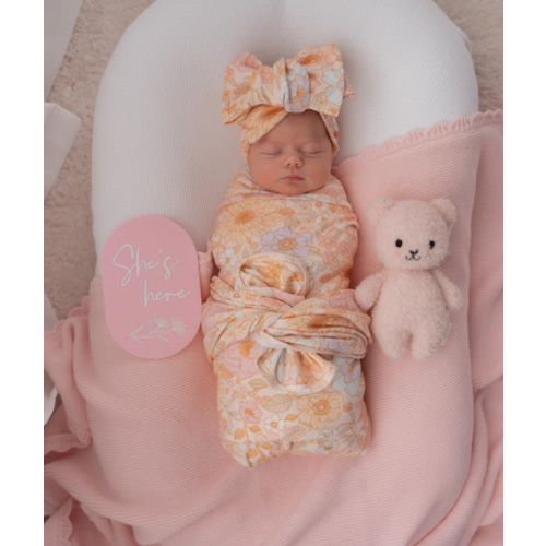 Swaddle Set | Pastel Bloom – Little and Fern
