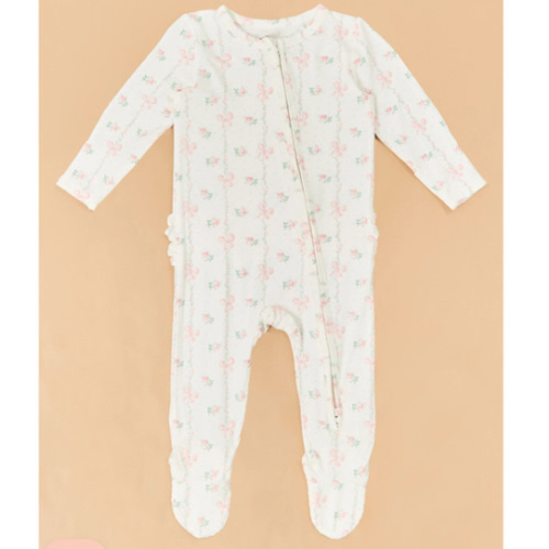 Buds & Bows Ruffle Footie