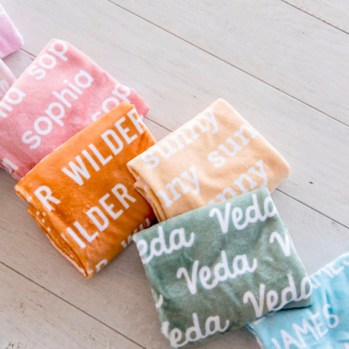 Plush Minky Name Blanket