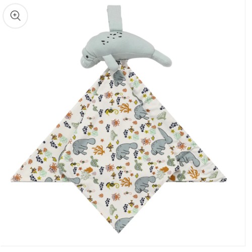 Bamboo Viscose Baby Lovey Manatee Ocean Plush Stuffed Animal – Emerson and Friends