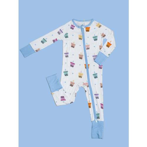 Sweet Boba Dreams 2.0 Bamboo Two-Way Zippy Pajamas – ChonkyWontons