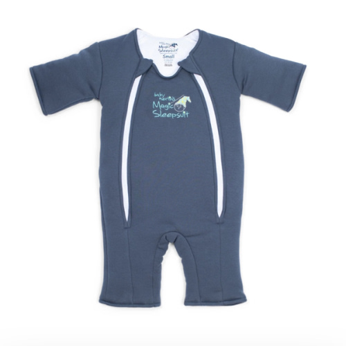 Navy Blue Baby Merlin’s Magic Sleepsuit – Premium 100% Cotton Baby Sleepwear