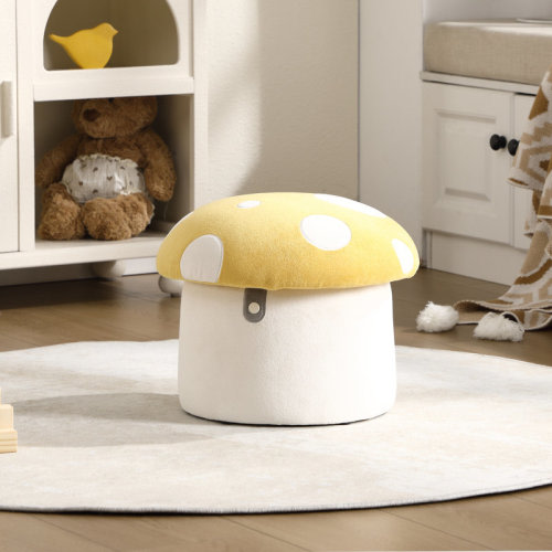 George Oliver Mushroom Kids Ottoman With Storage & Reviews | Wayfair