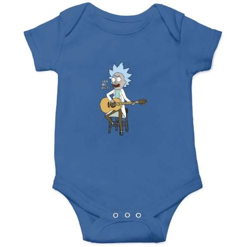 Rick And Rickandmorty Let Me Out Tiny Rickk Onesies Kids's Short Sleeve Onesie 12M Royal sold by Edionghvolby | SKU 1619532389 | Printerval