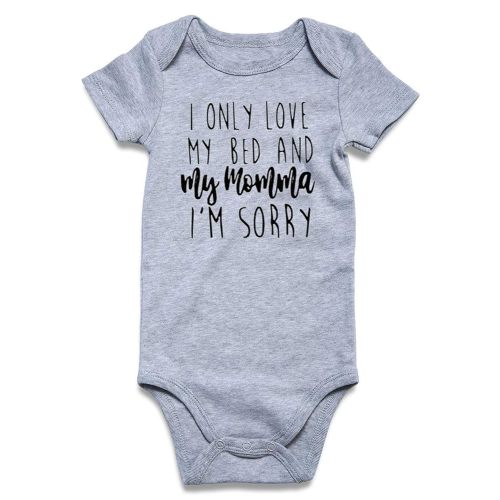 RAISEVERN Baby Boys Girls Clothes Infant Romper Newborn Bodysuits Funny Outfit 0-12 Months