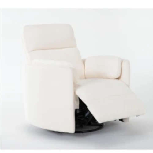 Rayna Oyster Nursery 40" Power Swivel Glider Recliner | Living Spaces