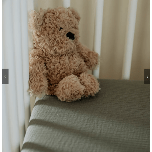 Sage Organic Muslin Cotton Crib Sheet